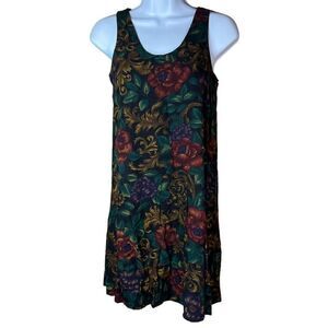 Vintage Mikaela Floral Print Sleeveless Dress Size Medium‎